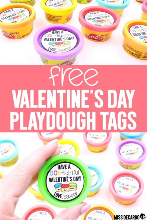 Printable Play Doh Gift Tags