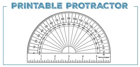 Benefits of Printable Protractor