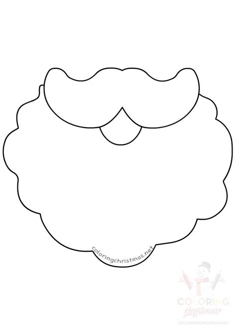 Printable Santa Beard Template