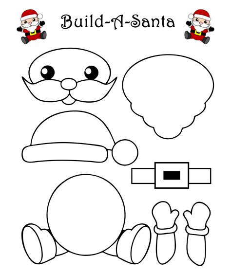 Description of Printable Santa Templates