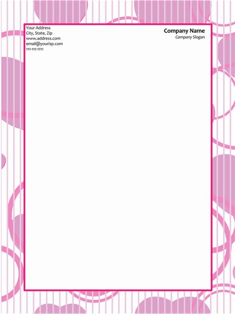 Printable Stationary Paper Designs For Letterheads