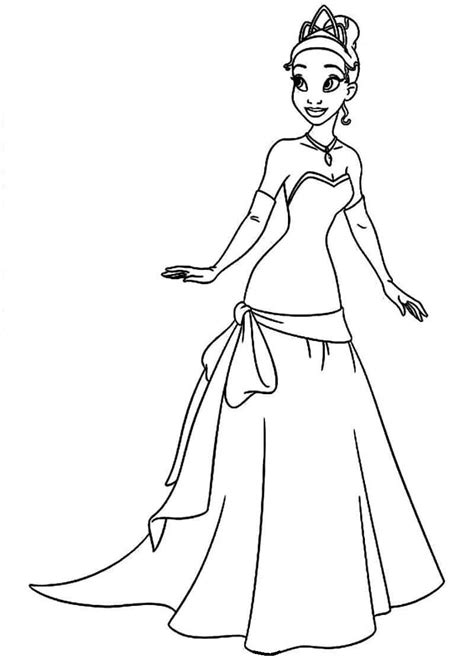 Printable Tiana coloring pages