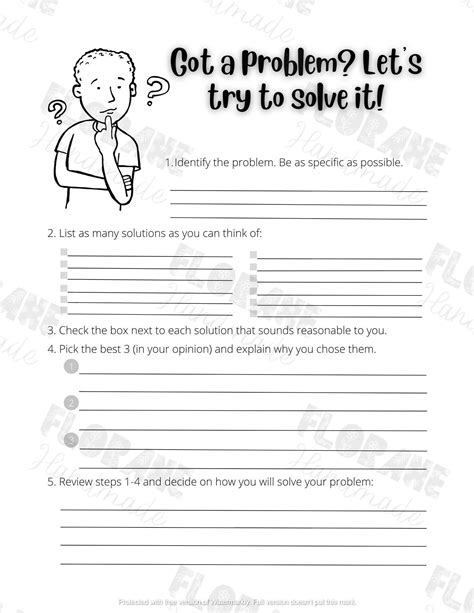 Problem Solving Worksheets