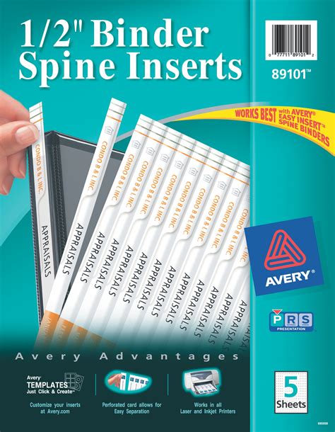 Professional Binder Spine Labels