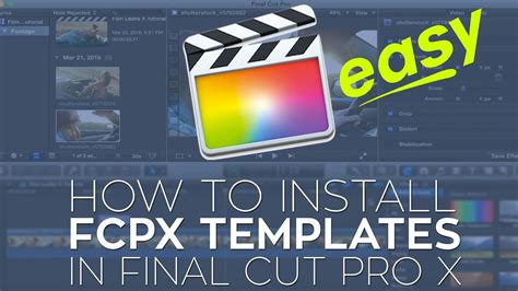 Professional Final Cut Pro Template for Instagram