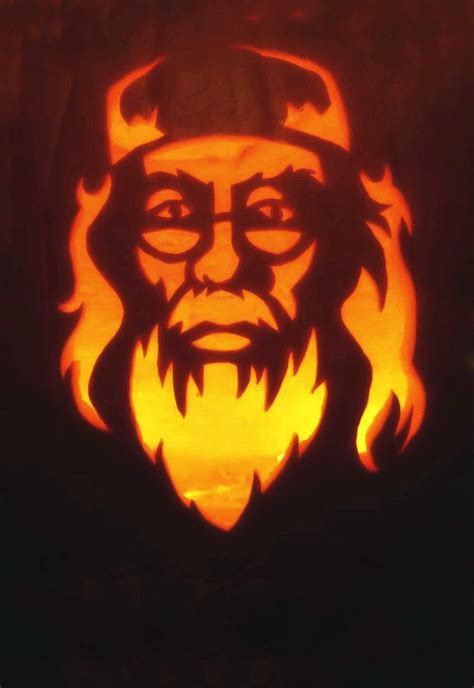 Professor Dumbledore Pumpkin Design