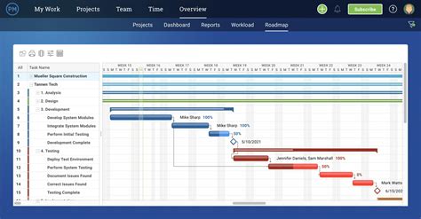 Project Roadmap Example