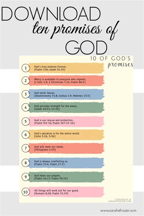 Promises Printable Sheets Image 4