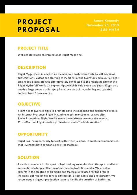 Proposal Templates