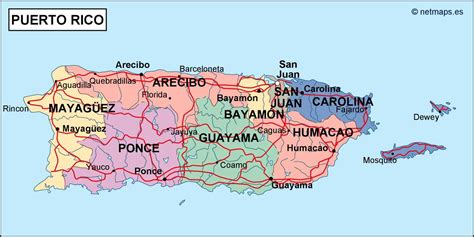 Puerto Rico Map