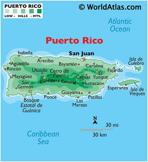 Puerto Rico Map Features