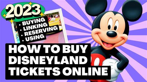 Purchasing Disneyland tickets online