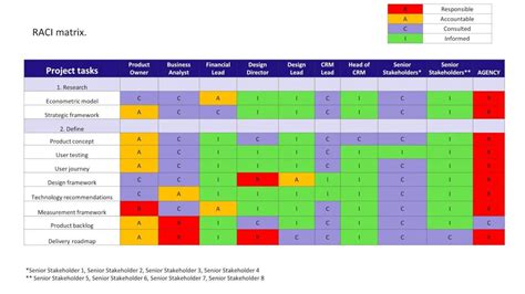 RACI Chart Example 1