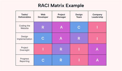 RACI Chart Example 6