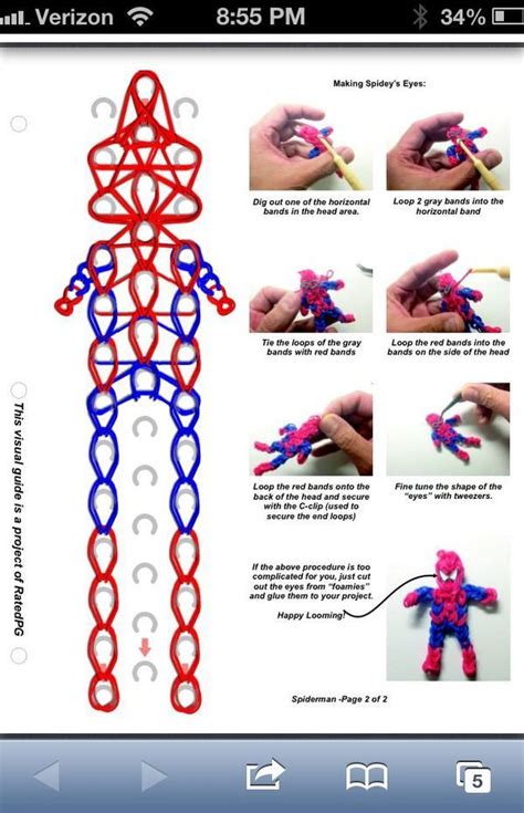 Rainbow Loom Patterns and Printable Designs