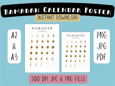 Ramadan Calendar Printable