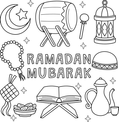 Ramadan Mubarak Coloring Pages and Islamic Values