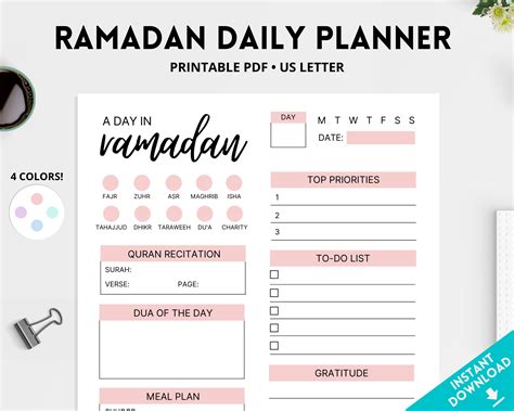 Ramadan Planner Printable