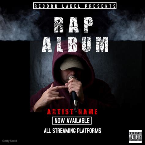 Rap Album Cover Template Design 1