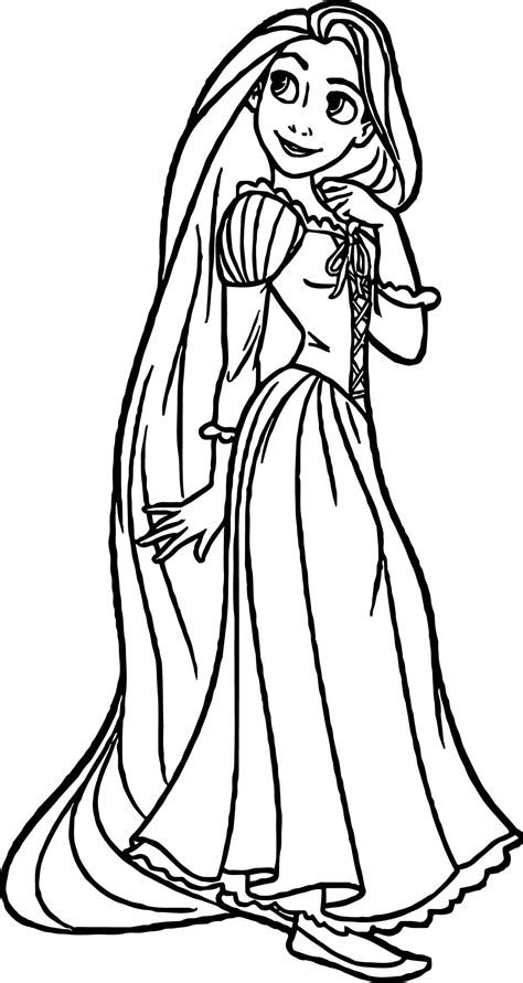 Rapunzel coloring pages word