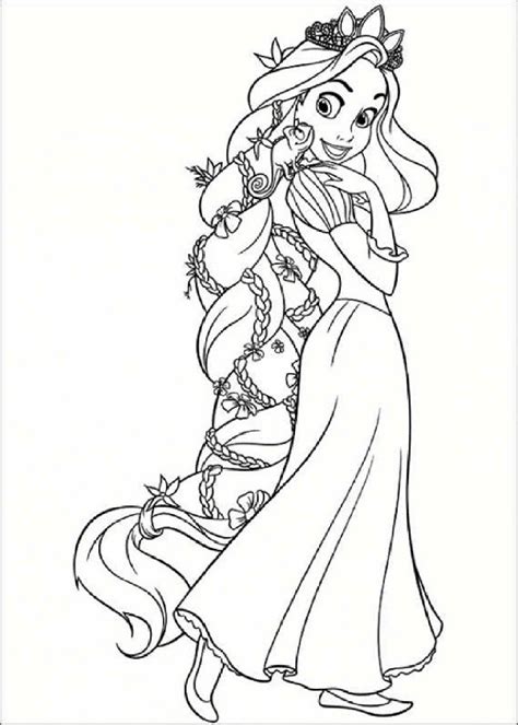 Rapunzel coloring pages and creativity