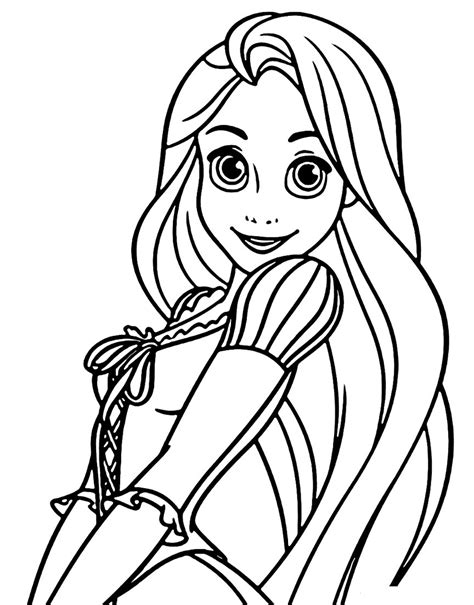 Rapunzel coloring pages for different ages