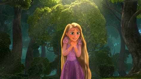 Rapunzel Exploring the Forest