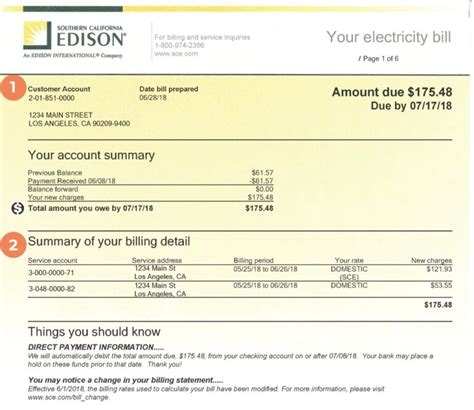 Reading SCE Bill Template