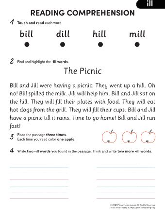 Gallery of Reading Worksheets