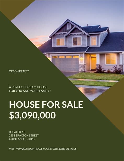 Real Estate Investment Flyer Template Example