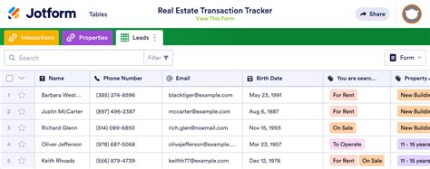 Real Estate Transaction Tracker Template Example 8