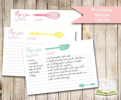 Recipe Card Tips