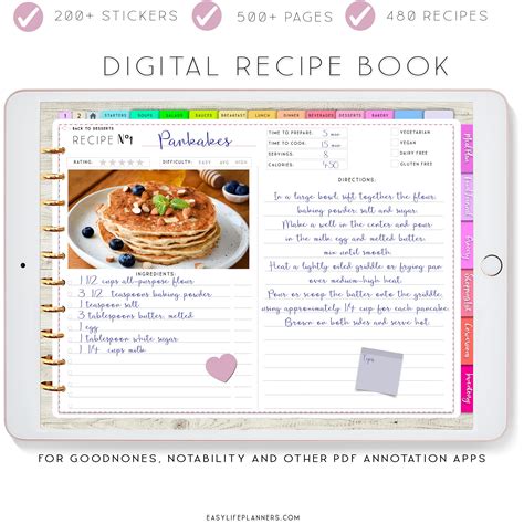 Recipe Organizer Template