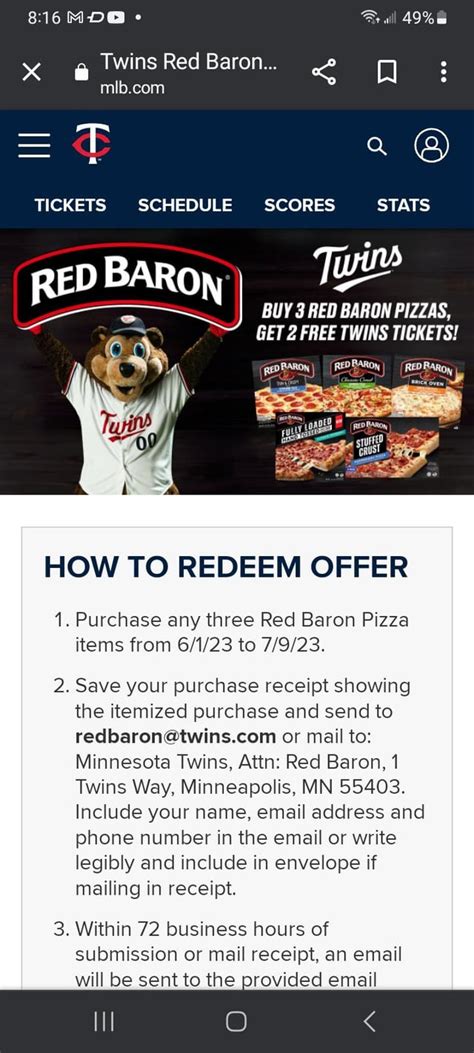 Red Baron Offers