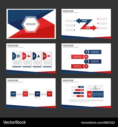 Red Blue Powerpoint Template Image 10