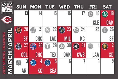 Reds Spring Training Schedule