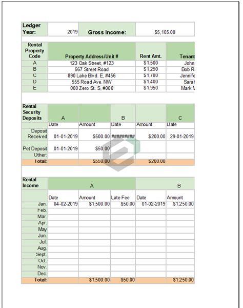 Rental Ledger Template Excel Image 10