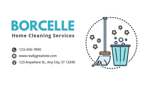 Residential Cleaning Business Card Design