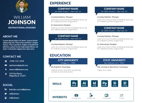 Resume PowerPoint Template 4