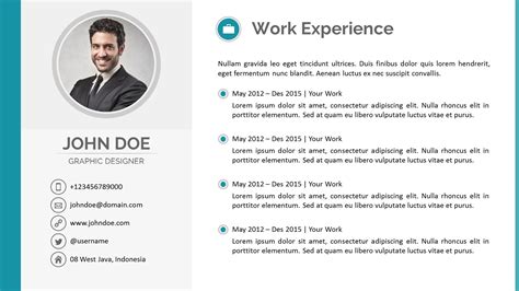 Resume PowerPoint Template 8