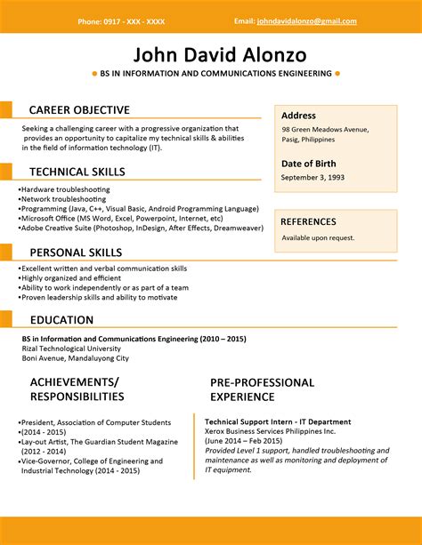 Resume Template