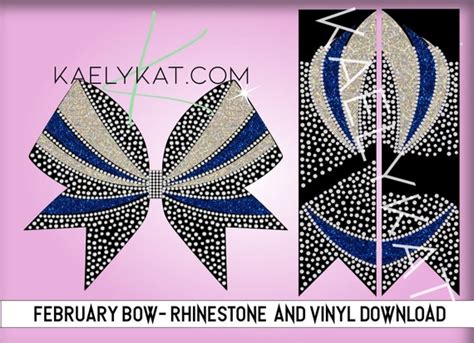 Rhinestone Cheer Bow Template Design