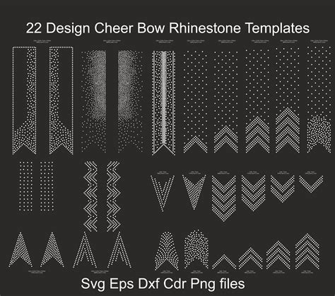 Rhinestone Cheer Bow Template Tips and Tricks