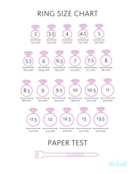 Ring Size Chart 2