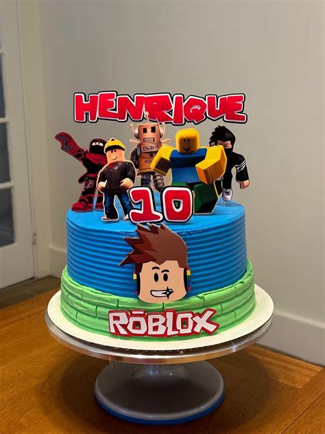 Roblox Cake Topper Designs