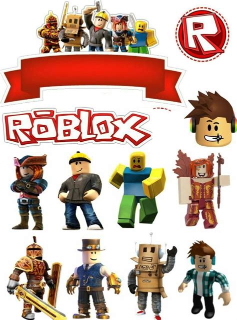 Roblox Cake Topper Printables