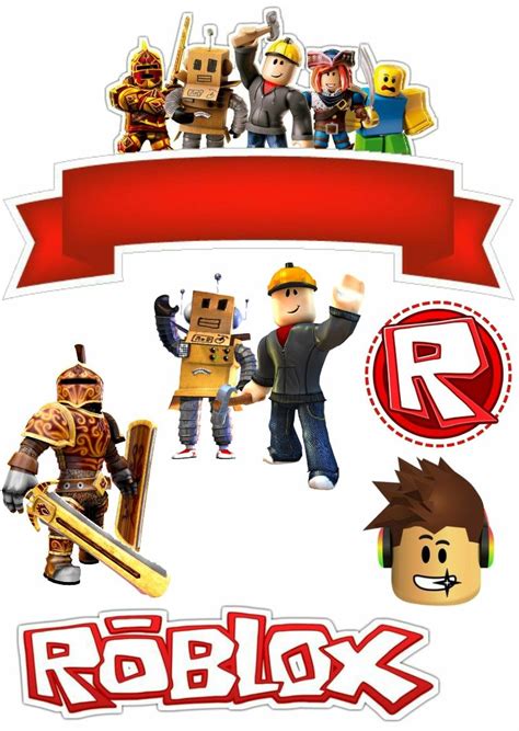 Roblox Cake Topper Templates