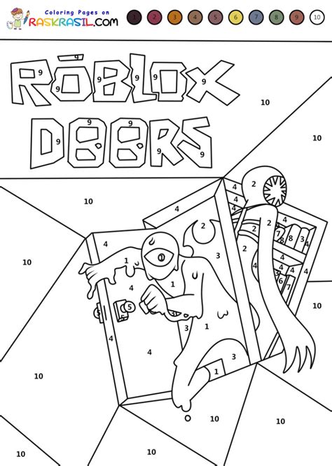 Roblox Doors Coloring Pages Printables 10