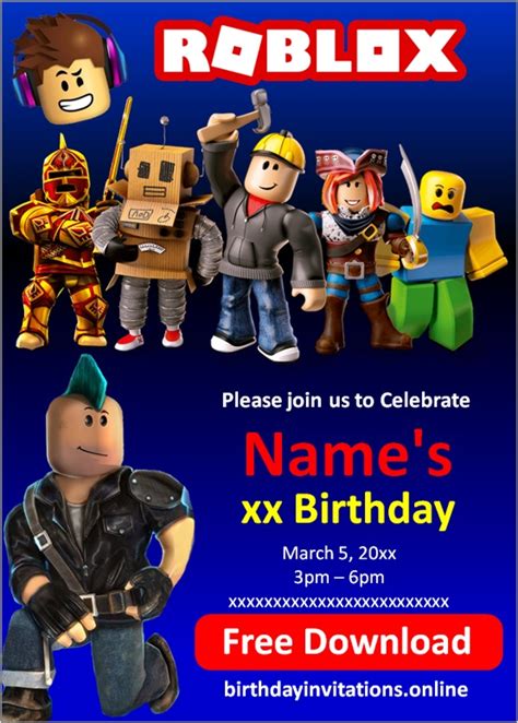 Roblox Meeting Invitation Template