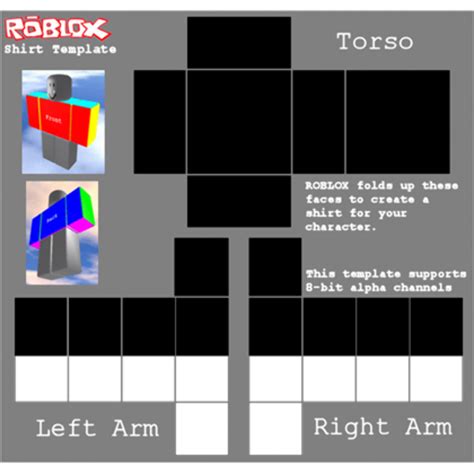 Roblox Shirt Template Transparent